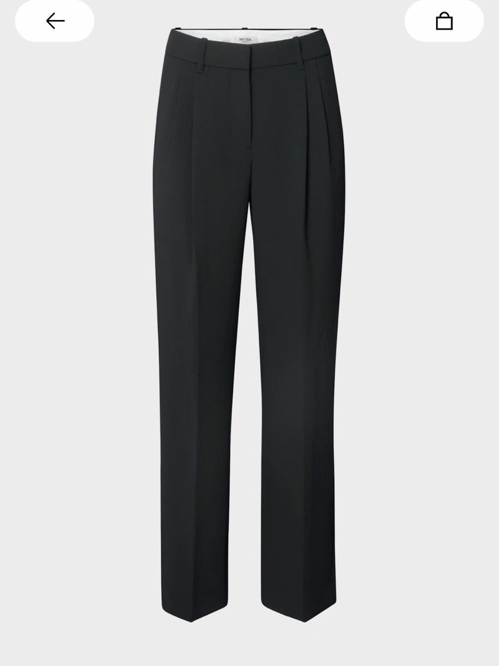 Aritzia Effortless Pants - Low Rise - Black - Wide leg trousers - Size 14